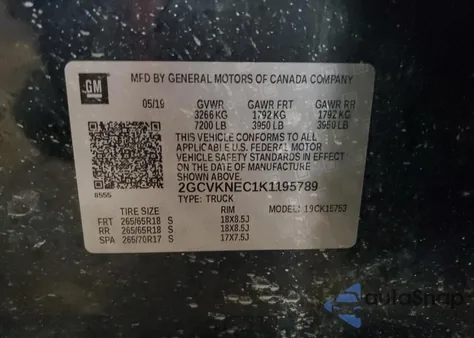 2019 Chevrolet Silverado Ld K1500 Base/Ls из США, поврежденный, VIN 2GCVKNEC1K1195789